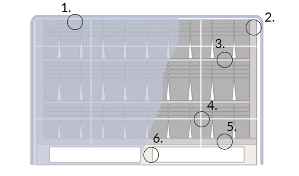 Packaging with additional spacers